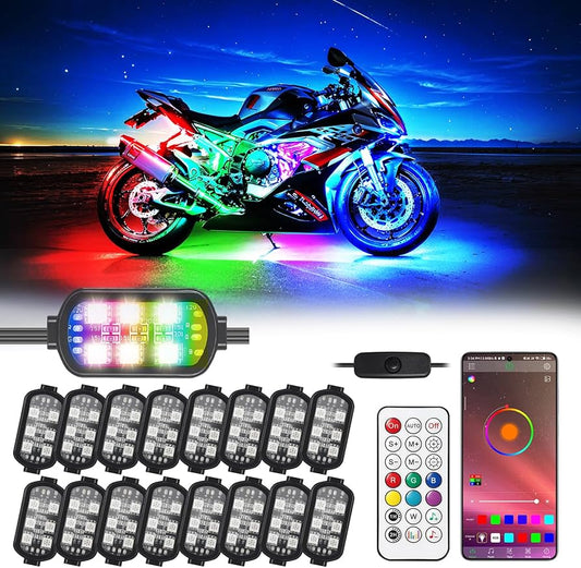 Rechargeable 7-Color LED Bike Tail Light | Waterproof Safety & Decorative Light for All Bikes