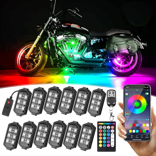 Rechargeable 7-Color LED Bike Tail Light | Waterproof Safety & Decorative Light for All Bikes
