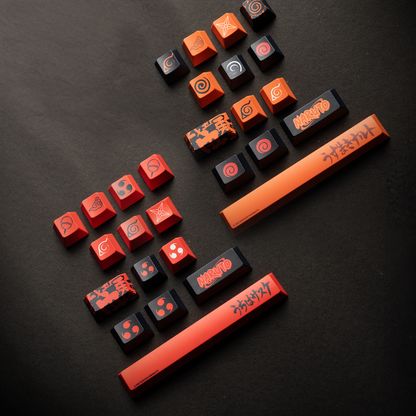 Naruto PBT Keycaps Set