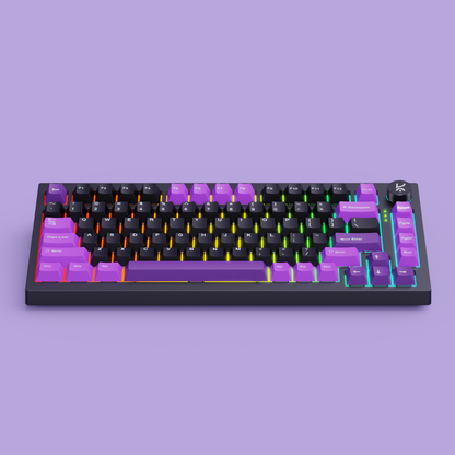 ive65 Black Purple Mechanical Gaming Keyboard
