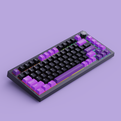 ive65 Black Purple Mechanical Gaming Keyboard
